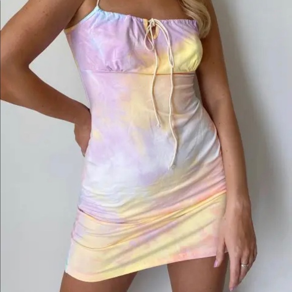 Mini Tie Dye Bodycon Dress - Picture 3 of 3